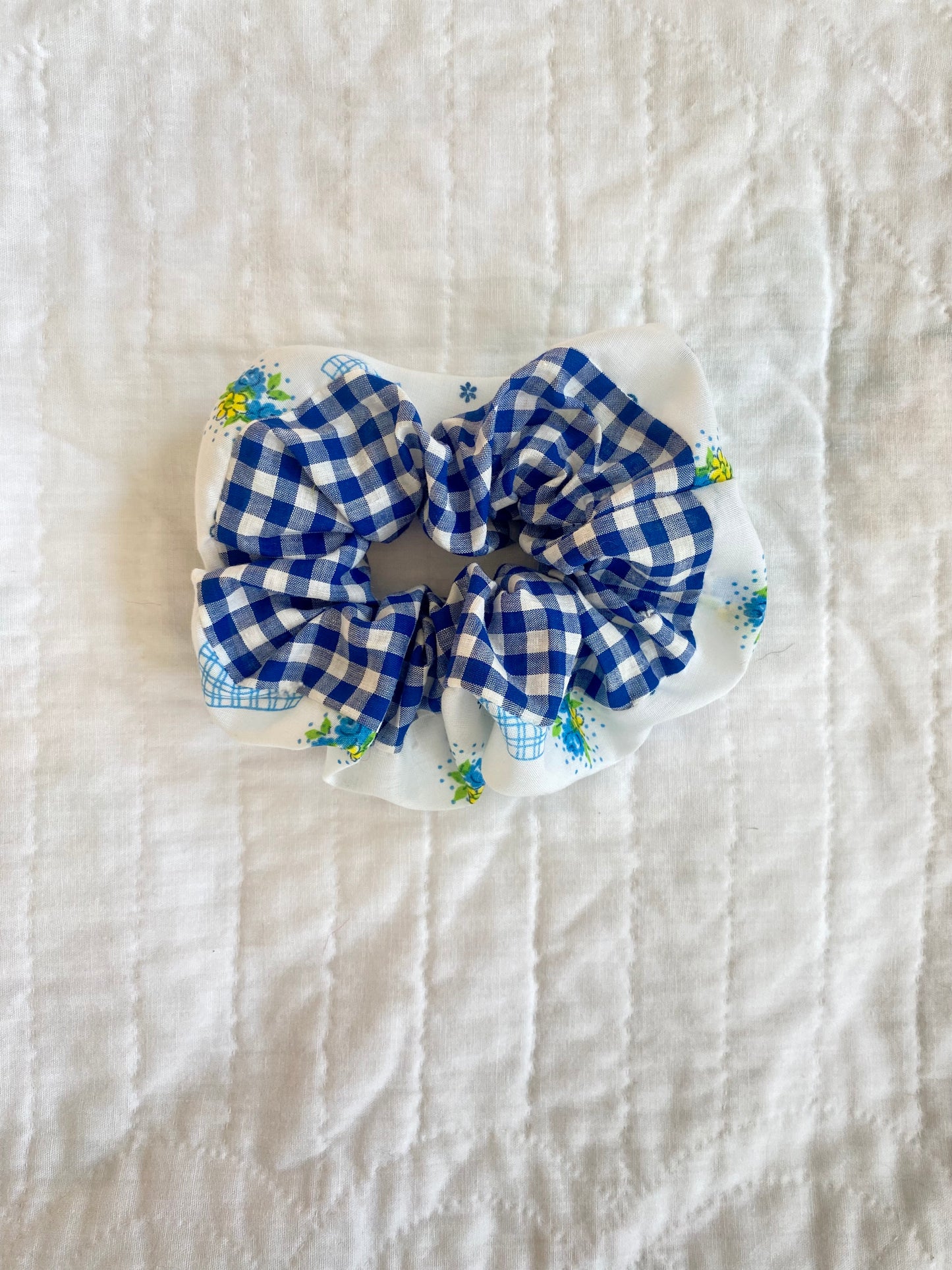 Vintage Fabric Scrunchie