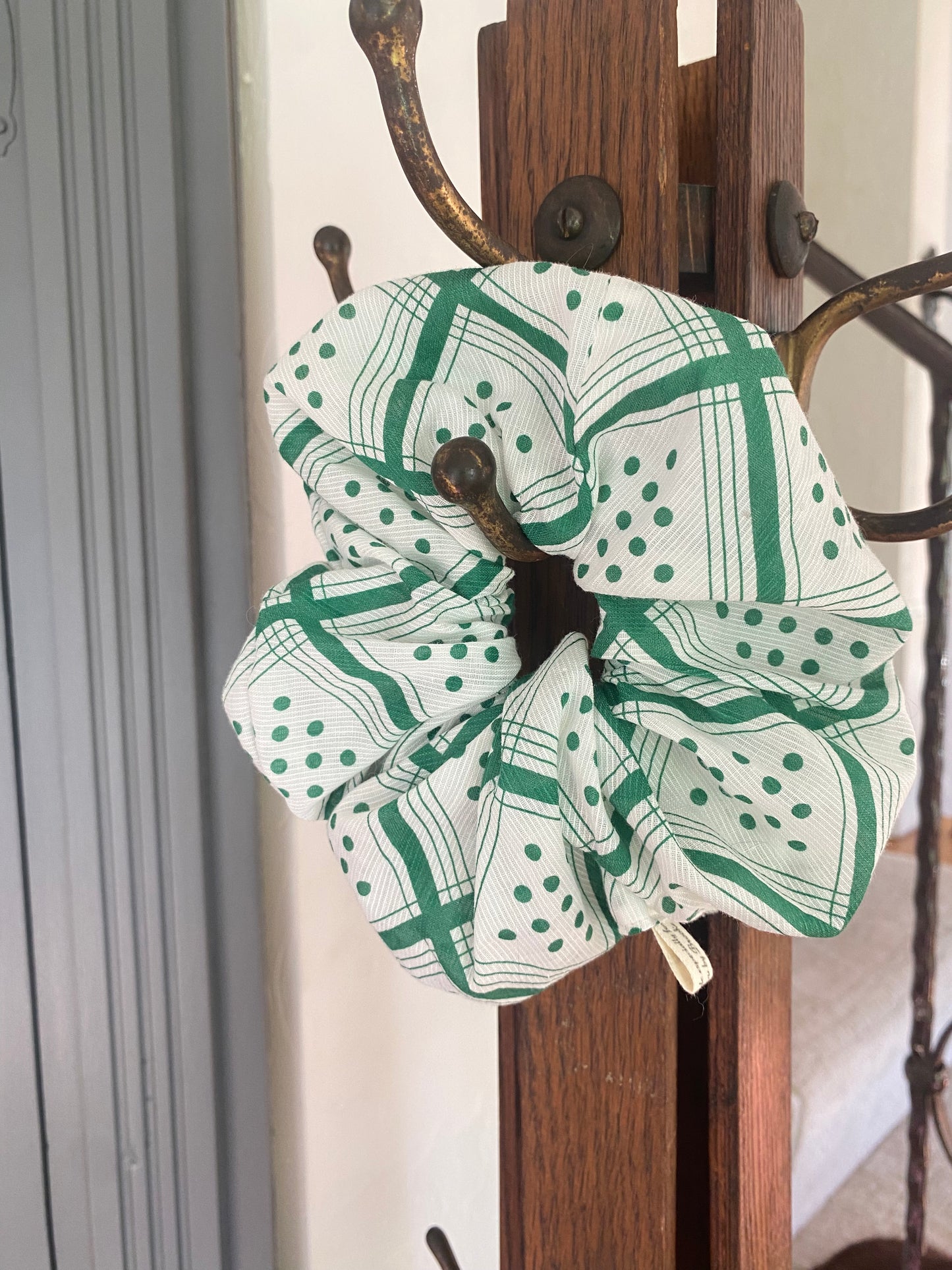 Vintage Fabric Scrunchie
