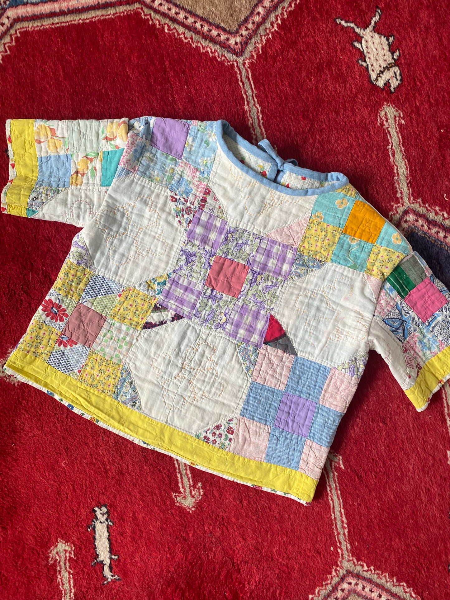 Vintage 40's Patchwork Quilt Top