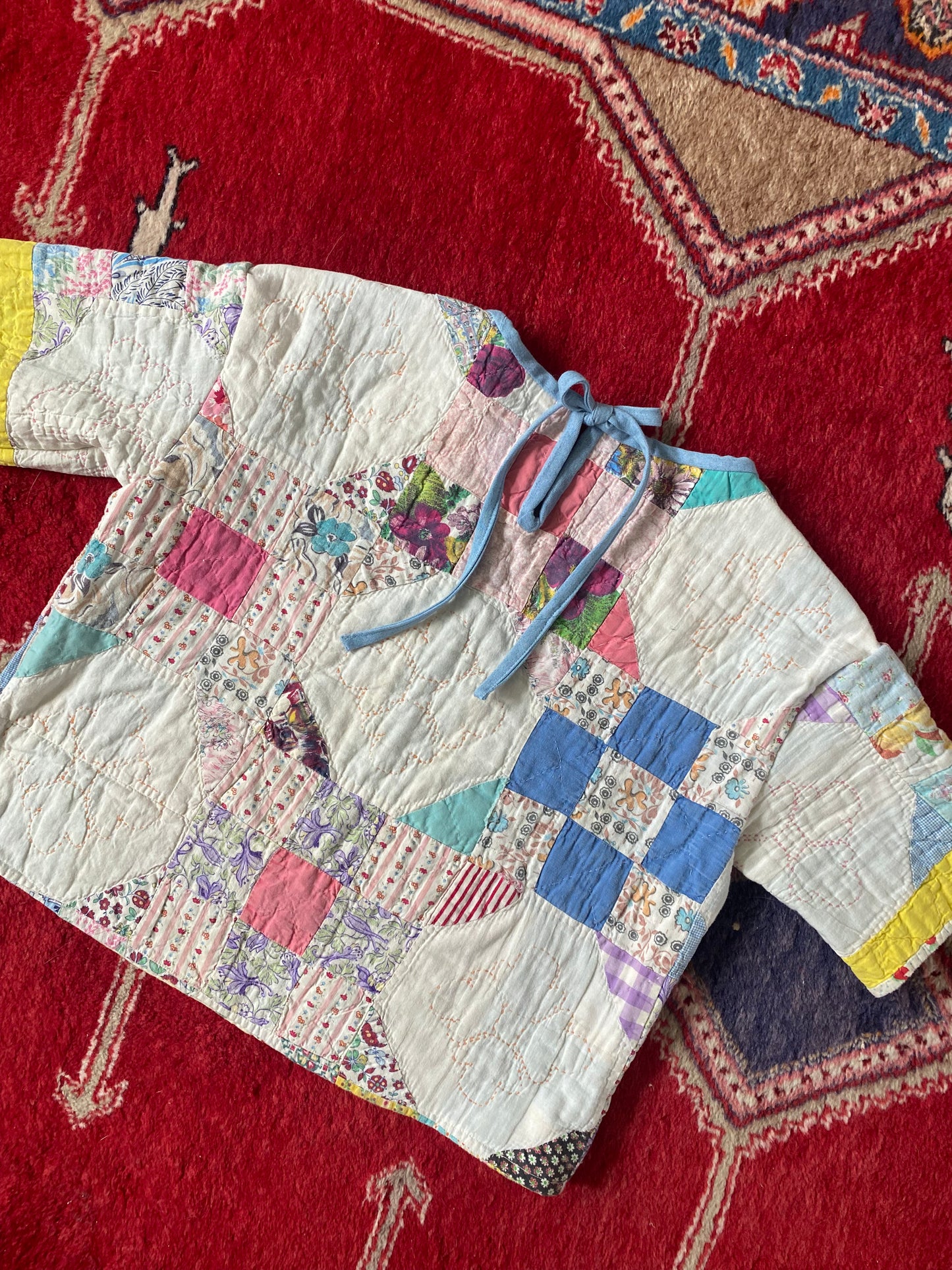 Vintage 40's Patchwork Quilt Top